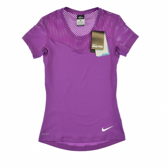 Nike Tops - Nike Hypercool Training Shirt Top Cosmic Purple